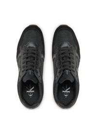 Calvin Klein Jeans Sneakersy Toothy Runner Bold Mono YM0YM00583 Czarny. Kolor: czarny. Materiał: materiał #6