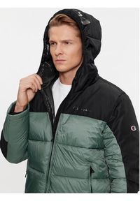 Champion Kurtka przejściowa Hooded Jacket 219190 Zielony Regular Fit. Kolor: zielony. Materiał: syntetyk #5