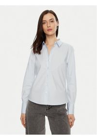 Vero Moda Koszula Anna 10318701 Błękitny Slim Fit. Kolor: niebieski. Materiał: bawełna