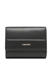 Calvin Klein Duży Portfel Damski Daily Dressed Trifold Wallet Md K60K610484 Czarny. Kolor: czarny. Materiał: skóra #1
