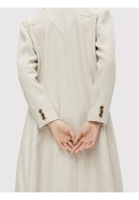 YAS Płaszcz wełniany Mori 26024300 Beżowy Regular Fit. Kolor: beżowy. Materiał: syntetyk #2