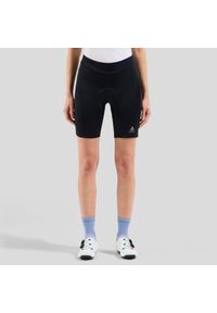 Legginsy damskie Odlo Tights short ESSENTIAL. Kolor: szary, czarny, wielokolorowy. Długość: krótkie. Sport: turystyka piesza #1
