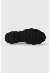 Charles Footwear mokasyny skórzane Vloglola damskie kolor czarny na platformie Vloglola.Loafer.Black. Kolor: czarny. Materiał: skóra. Obcas: na platformie #5
