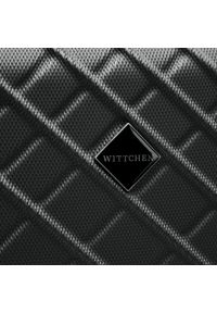 Wittchen - Walizka kabinowa z ABS-u w ukośną kratkę stalowo-czarna. Kolor: wielokolorowy, czarny, szary. Materiał: guma. Wzór: kratka. Styl: elegancki #2