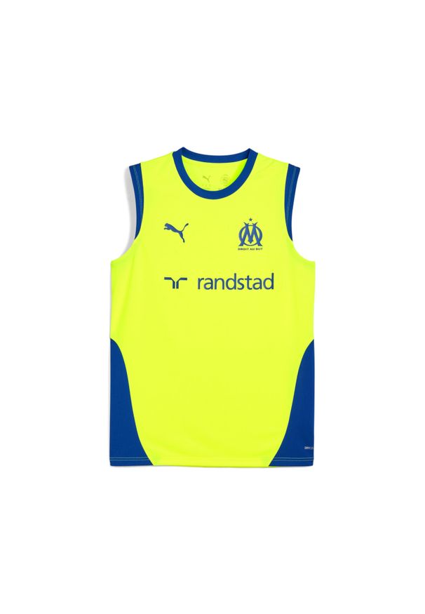 Puma - Koszulka treningowa OM 2025/26. Kolor: żółty. Sport: piłka nożna