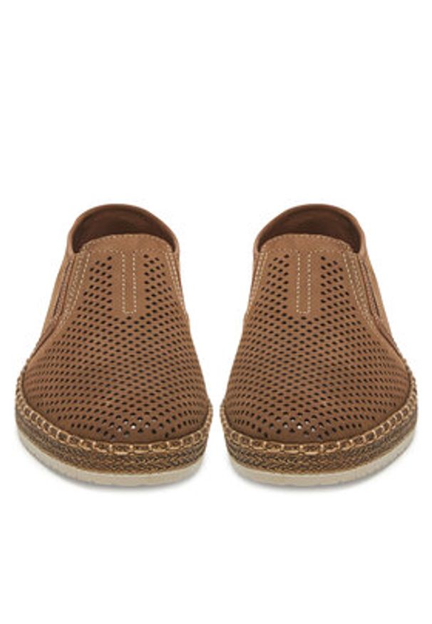 Rieker Espadryle B5297-64 Brązowy. Kolor: brązowy. Materiał: skóra