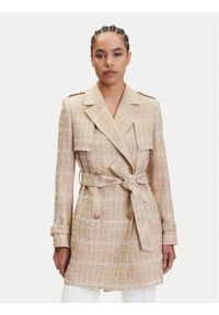 Guess By Marciano - GUESS BY MARCIANO Płaszcz przejściowy 5YGL00 7302A Beżowy Regular Fit. Kolor: beżowy. Materiał: bawełna