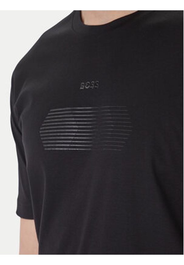 BOSS T-Shirt TS_Unity 50554557 Czarny Regular Fit. Kolor: czarny. Materiał: bawełna