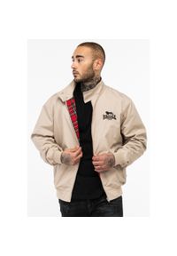 Kurtka z dresu Lonsdale Classic. Kolor: wielokolorowy, czarny, beżowy. Materiał: dresówka. Wzór: haft. Sport: turystyka piesza #1