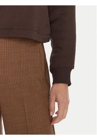 Lacoste Bluza SF5275 Brązowy Relaxed Fit. Kolor: brązowy. Materiał: bawełna #4