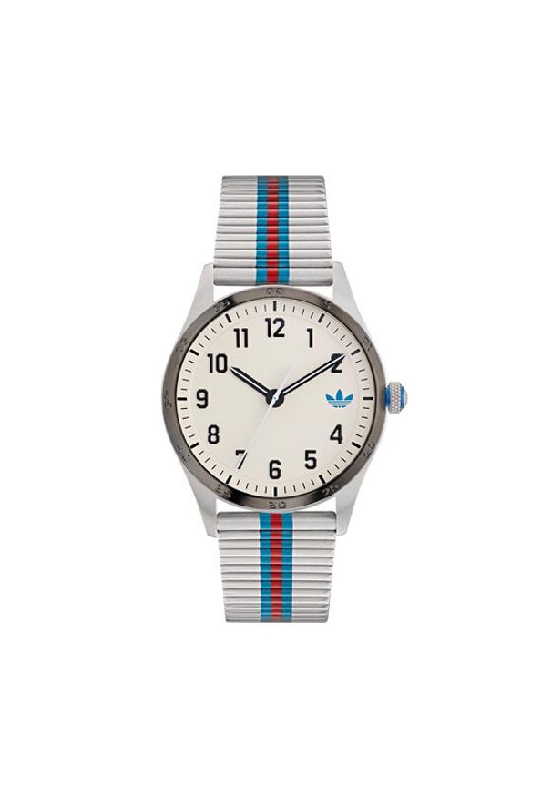 Adidas - adidas Zegarek Originals Code Four AOSY23531 Srebrny. Kolor: srebrny