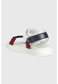TOMMY HILFIGER - Tommy Hilfiger sandały dziecięce kolor biały. Zapięcie: rzepy. Kolor: biały. Materiał: materiał #4