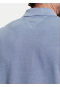 TOMMY HILFIGER - Tommy Hilfiger Polo MW0MW34757 Niebieski Regular Fit. Typ kołnierza: polo. Kolor: niebieski. Materiał: bawełna #3