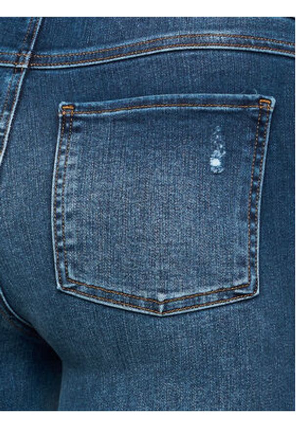 Spanx - SPANX Jeansy Distressed 20203R Granatowy Skinny Fit. Kolor: niebieski