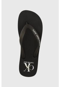 Calvin Klein Jeans japonki BEACH SANDAL AOP męskie kolor czarny YM0YM00656. Kolor: czarny. Materiał: materiał. Wzór: gładki. Obcas: na obcasie. Wysokość obcasa: niski #3