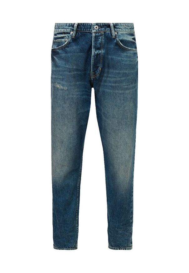AllSaints jeansy męskie. Kolor: niebieski