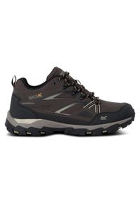 Regatta - Buty trekkingowe męskie Holcombe 3 niskie. Kolor: niebieski. Materiał: materiał, syntetyk. Szerokość cholewki: normalna