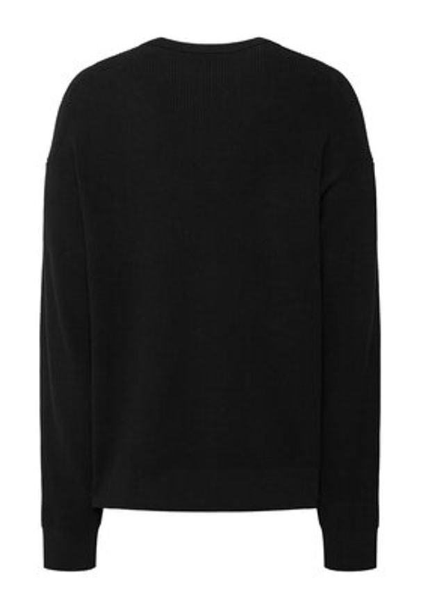 Calvin Klein Jeans Sweter LV04RD313G Czarny Regular Fit. Kolor: czarny. Materiał: bawełna