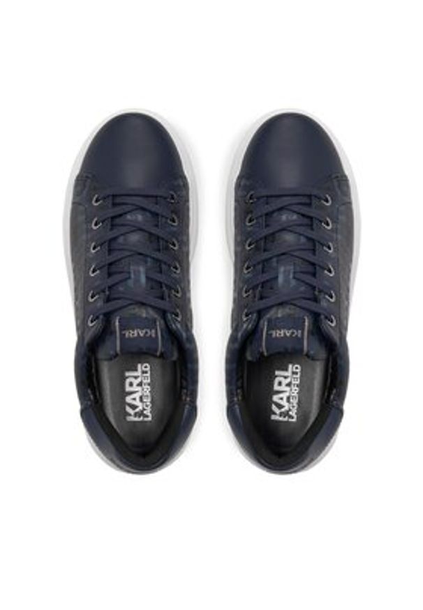 Karl Lagerfeld - KARL LAGERFELD Sneakersy KL52572 Granatowy. Kolor: niebieski. Materiał: skóra