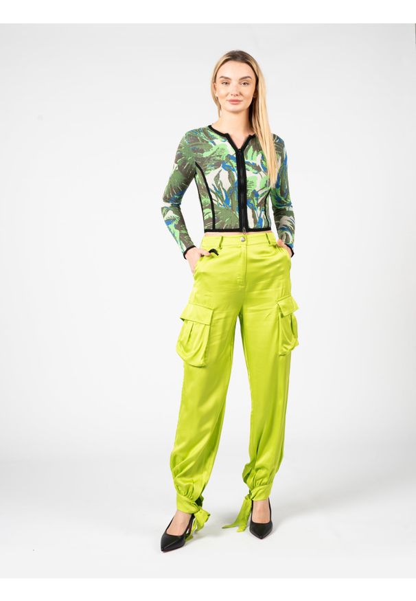Pinko Kurtka "Sapore" | 1B134G Y4CB | Kobieta | Zielony. Kolor: zielony. Materiał: poliester, wiskoza. Długość: długie. Styl: klasyczny, elegancki