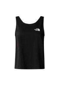 Koszulka The North Face Simple Dome 0A88EUJK31 - czarna. Kolor: czarny. Materiał: bawełna, poliester. Długość rękawa: bez rękawów. Długość: krótkie. Wzór: nadruk