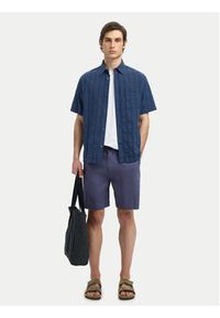 Selected Homme Szorty materiałowe 16097541 Fioletowy Loose Fit. Kolor: fioletowy. Materiał: len #4