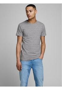 Jack & Jones - Jack&Jones T-Shirt Basic 12058529 Szary Stretch Fit. Kolor: szary. Materiał: bawełna #1