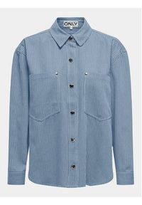 only - ONLY Koszula Merle 15312897 Niebieski Loose Fit. Kolor: niebieski. Materiał: bawełna, syntetyk #6