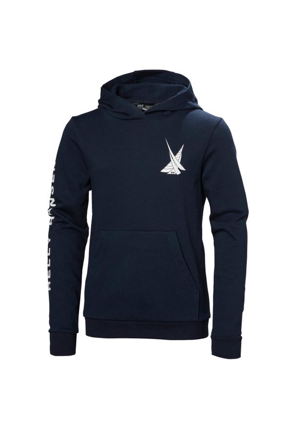 Bluza z kapturem dla dzieci Helly Hansen Graphic. Typ kołnierza: kaptur. Kolor: niebieski. Materiał: bawełna
