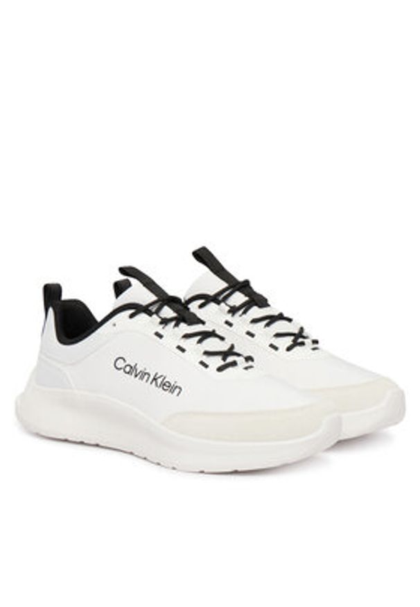 Calvin Klein Sneakersy Light Eva Runn Ess Laceup Ny-Su HM0HM02342 Biały. Kolor: biały. Materiał: materiał
