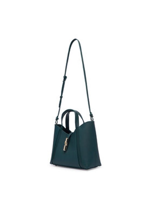 Furla Torebka Goccia S WB01789 BX3353 CN 4907S Zielony ciemny. Kolor: zielony. Materiał: skórzane