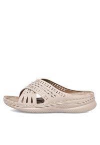 Clara Barson Klapki WYL05010-08 Beżowy. Kolor: beżowy. Materiał: syntetyk #4