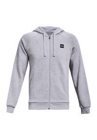 Under Armour - Męska Bluza Z Kapturem Rival Fleece Full Zip. Typ kołnierza: kaptur. Kolor: szary