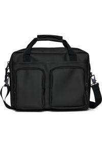 Rains Rains torba podróżna 30x38x9 cm TEXEL TECH BAG W3 14250 01 BLACK