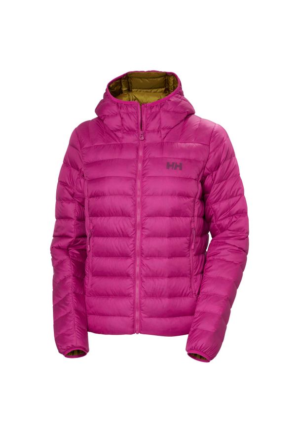 Damska kurtka z kapturem Helly Hansen Verglas 2.0. Typ kołnierza: kaptur. Kolor: różowy. Materiał: puch. Sport: turystyka piesza