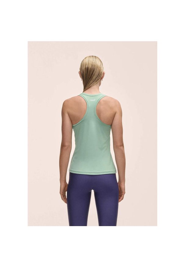 CASALL - Damska Koszulka Sportowa Treningowa Casall Essential Racerback Tank. Kolor: zielony. Sport: joga i pilates