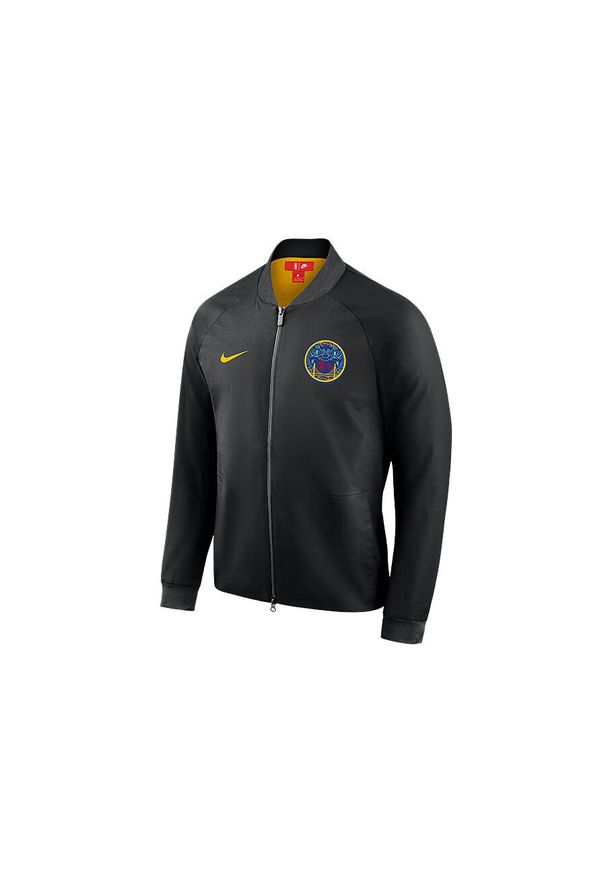 Nike - Kurtka męska nike nba golden state warriors city edition modern jacket black. Kolor: czarny. Sport: bieganie