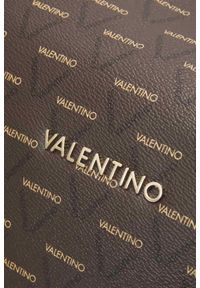 Valentino by Mario Valentino - VALENTINO Brązowa duża torba podróżna Liuto Hand Duffer Bag. Kolor: brązowy. Materiał: skóra ekologiczna #5