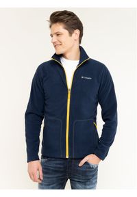 columbia - Columbia Polar Fast Trek Light Full Zip 1772751 Granatowy Regular Fit. Kolor: niebieski. Materiał: syntetyk