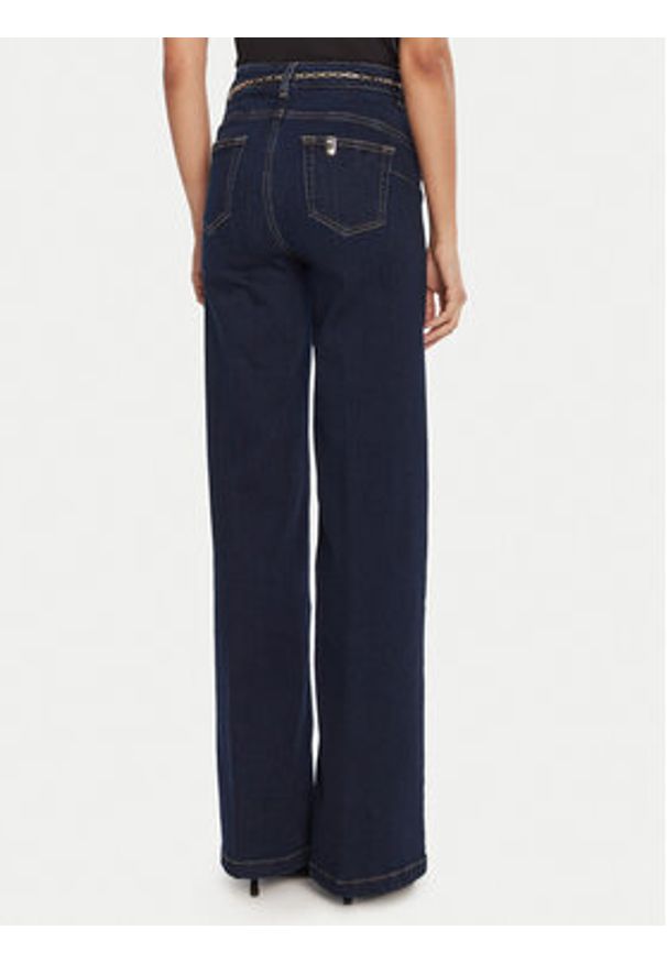 Liu Jo Jeansy UF5097 DS018 Granatowy Flare Fit. Kolor: niebieski