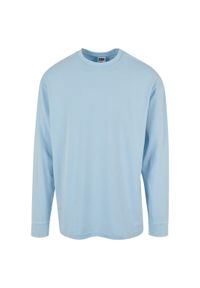 Koszulka z długim rękawem z efektem acid wash Urban Classics Heavy Boxy. Kolor: niebieski. Długość rękawa: długi rękaw. Długość: długie #1