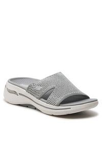 skechers - Skechers Klapki Go Walk Arch Fit Sandal-Joyful 140274/GRY Szary. Kolor: szary. Materiał: materiał #4