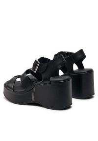 Clarks Sandały Manon Cove 26176294 Czarny. Kolor: czarny. Materiał: skóra