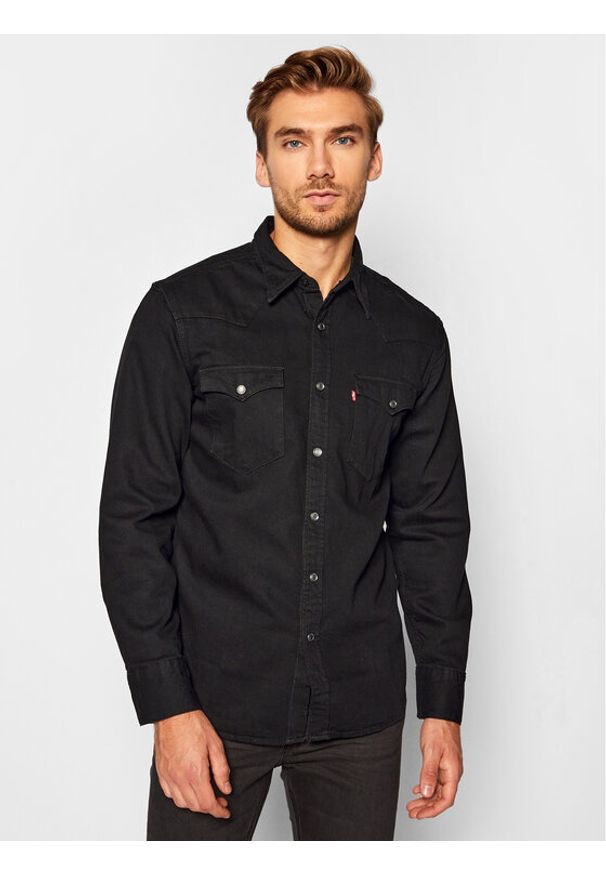 Levi's® Koszula Barstow Western Standard 85744-0002 Czarny Standard Fit. Kolor: czarny. Materiał: bawełna