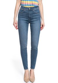 Wrangler - WRANGLER HIGH RISE SKINNY USED TINT W27HTX50H. Stan: podwyższony