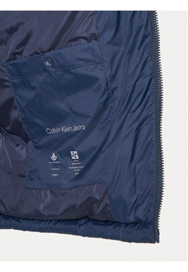 Calvin Klein Jeans Kurtka puchowa LV04RC518G Granatowy Regular Fit. Kolor: niebieski. Materiał: syntetyk