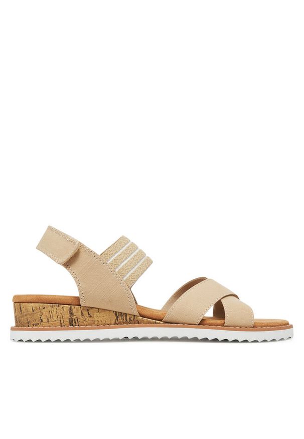 skechers - Sandały Skechers. Kolor: beżowy