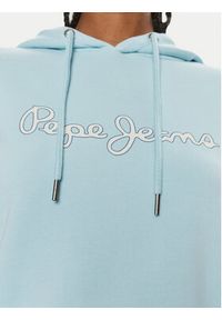 Pepe Jeans Bluza Lana Hoodie PL581440 Niebieski Regular Fit. Kolor: niebieski. Materiał: bawełna #2