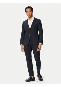Hugo - HUGO Garnitur Arti-Hesten 253X 50567831 Granatowy Extra Slim Fit. Kolor: niebieski. Materiał: syntetyk #1