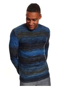 TOP SECRET - Ciepły sweter z efektem melanżu. Materiał: dzianina, ze splotem. Wzór: melanż. Sezon: zima, jesień. Styl: elegancki #4